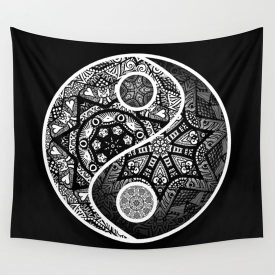 Yoga Mandala Lotus Tapestry