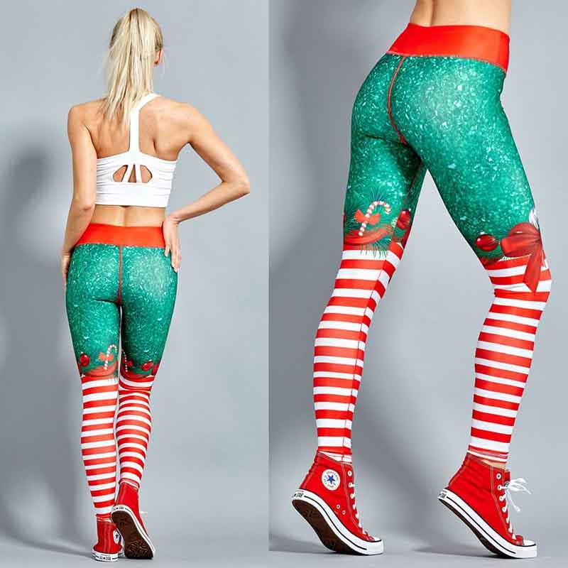 Women Printing Christmas Leggings