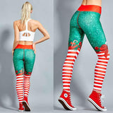 Women Printing Christmas Leggings