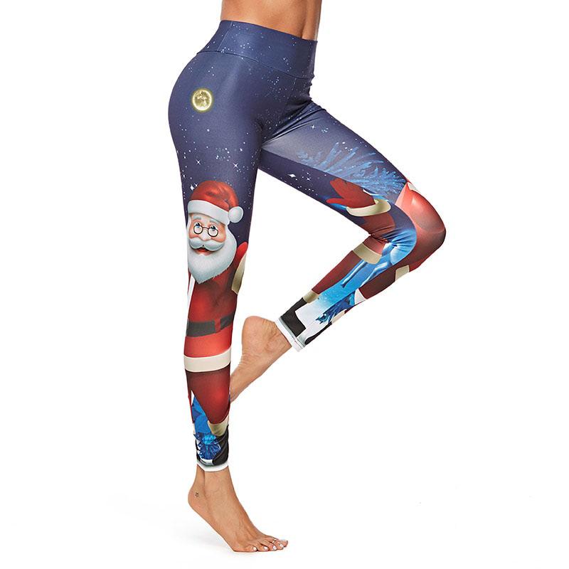 Women Printing Christmas Leggings