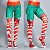 Women Printing Christmas Leggings