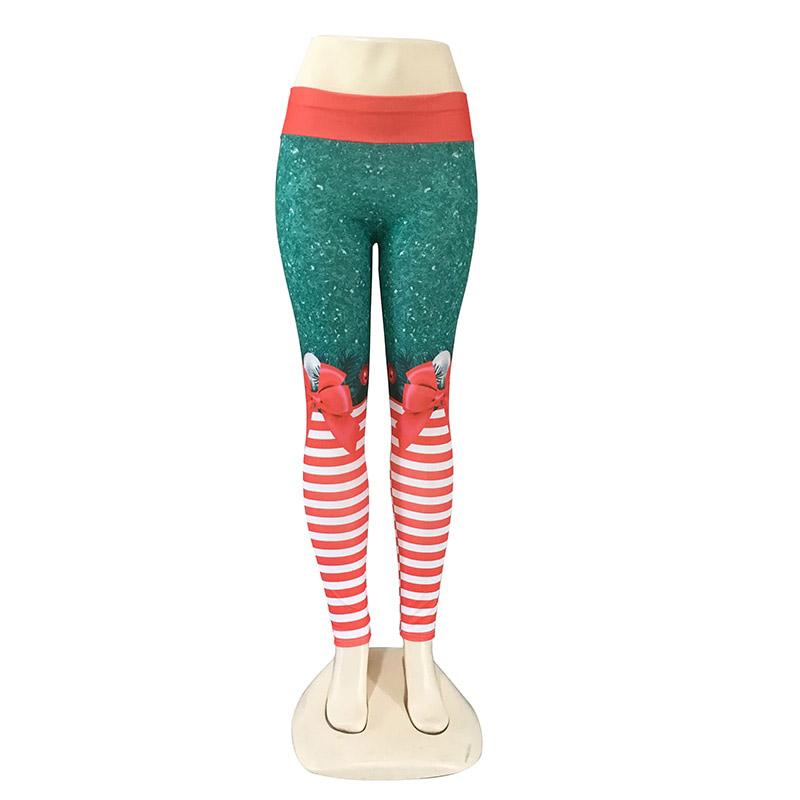 Women Printing Christmas Leggings