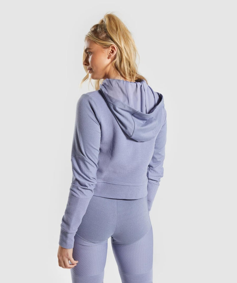 TRUE TEXTURE HOODED BOMBER JACKET