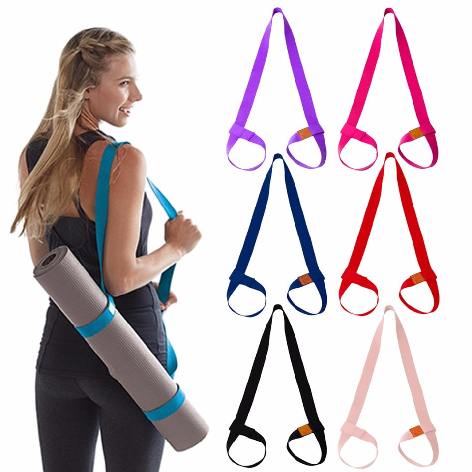Yoga Mat Strap Belt Adjustable Sports Sling Carrier Shoulder