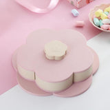Rotating Fruit Bowl Petal Shape Snack Storage Tray