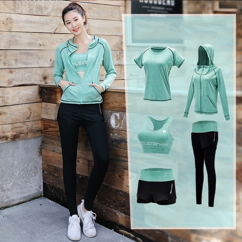 Women Yoga Set Slim Breathable