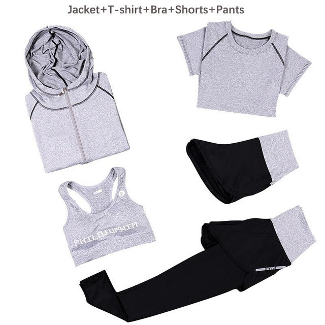 Women Yoga Set Slim Breathable