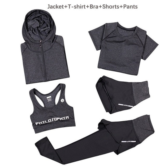 Women Yoga Set Slim Breathable