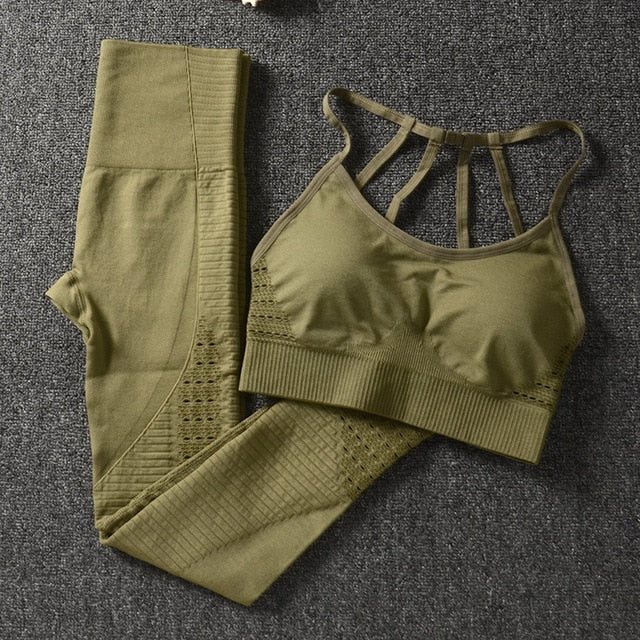 Women Gym Clothing Athletic Yoga Set