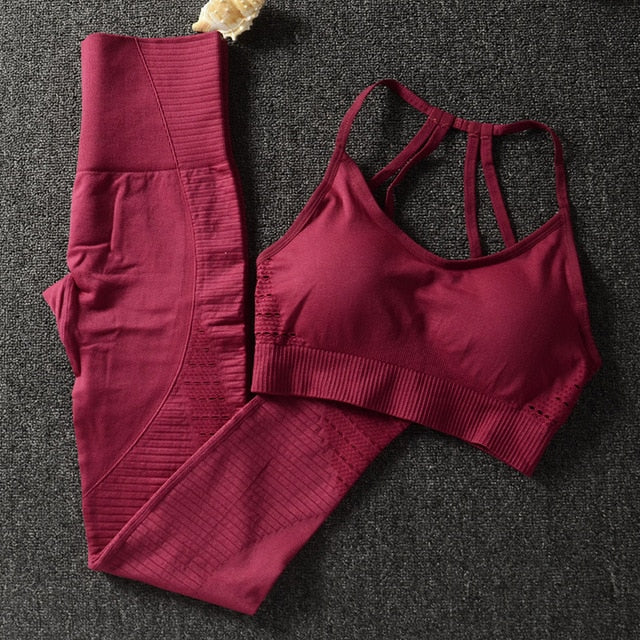 Women Gym Clothing Athletic Yoga Set