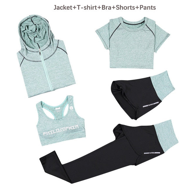 Women Yoga Set Slim Breathable