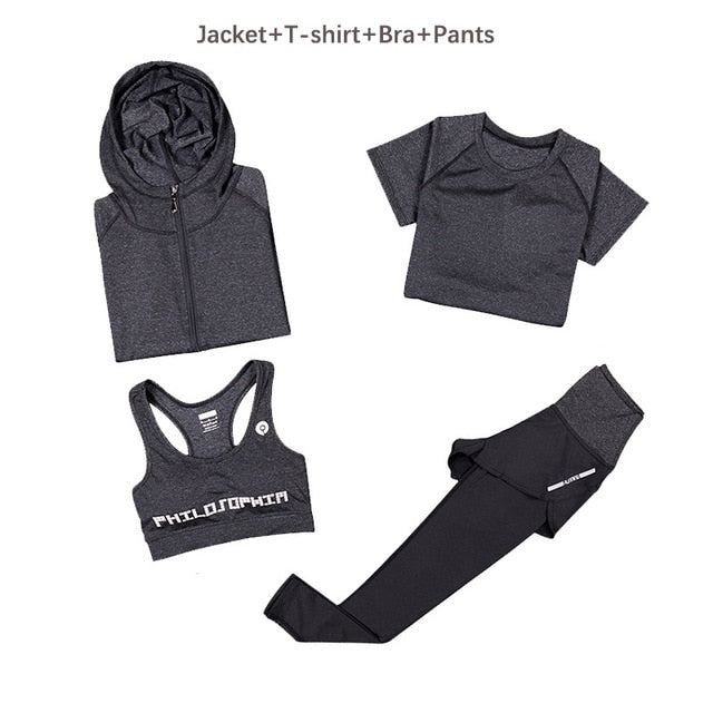 Women Yoga Set Slim Breathable
