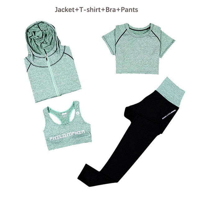 Women Yoga Set Slim Breathable