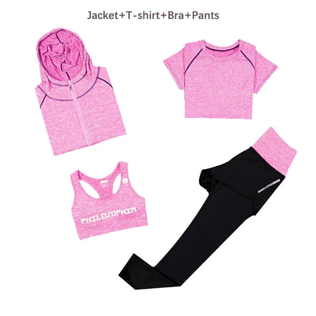 Women Yoga Set Slim Breathable