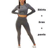 Women Top Workout Clothes Suit Running Sportswear