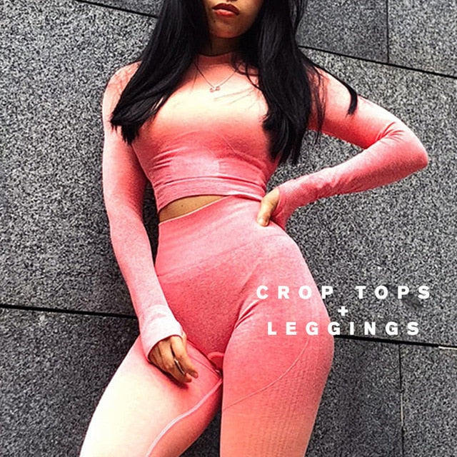 Women Top Workout Clothes Suit Running Sportswear