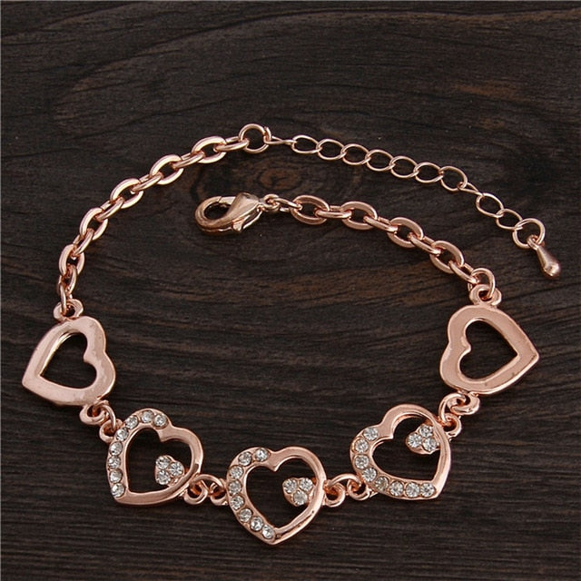 Rose Gold Chain Bracelet For Women