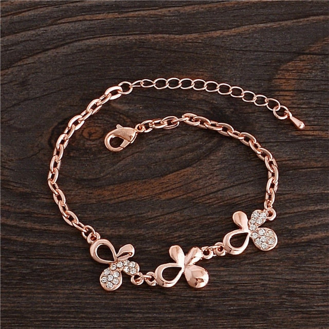 Rose Gold Chain Bracelet For Women