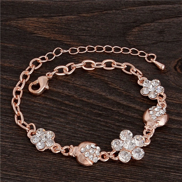 Rose Gold Chain Bracelet For Women