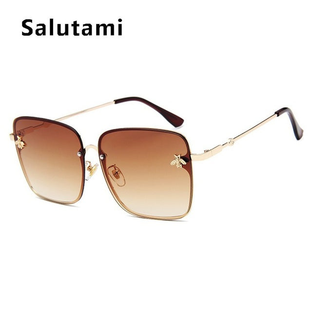 Retro Square Bee Sunglasses Women