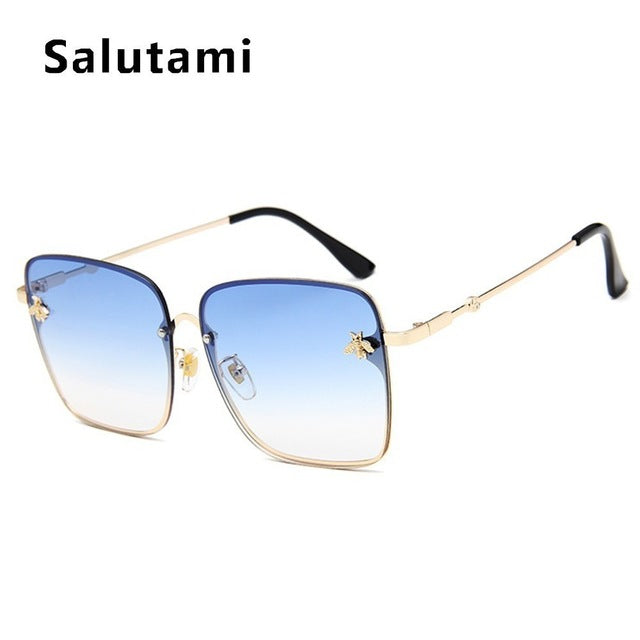 Retro Square Bee Sunglasses Women