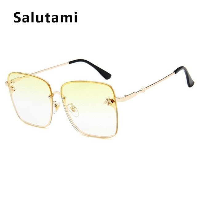 Retro Square Bee Sunglasses Women
