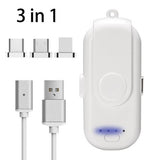 SUPERCHARGE MINI MAGNETIC POWER BANK + 3 PHONE ADAPTERS