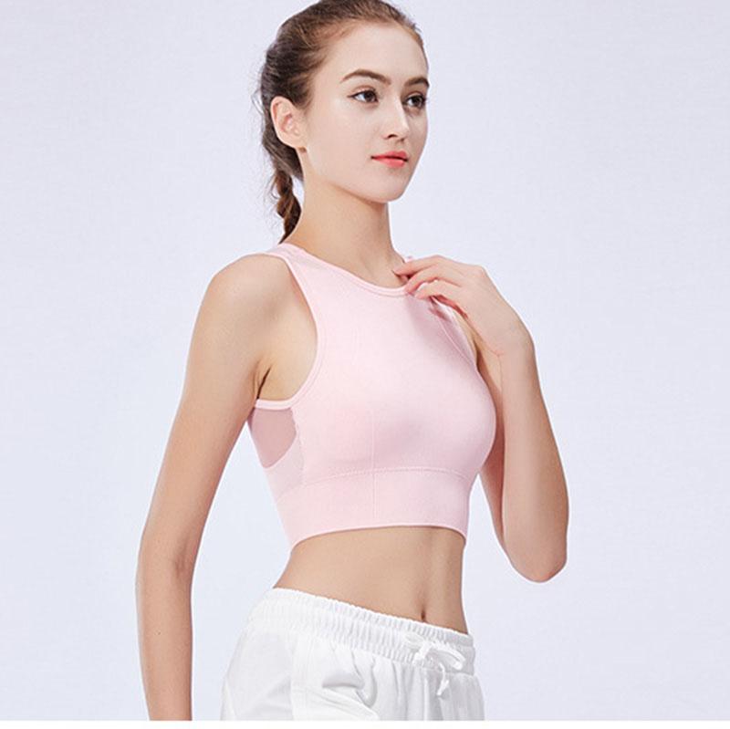 Women Workout Push Up Mesh Bra Tops