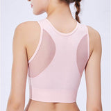 Women Workout Push Up Mesh Bra Tops