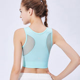 Women Workout Push Up Mesh Bra Tops
